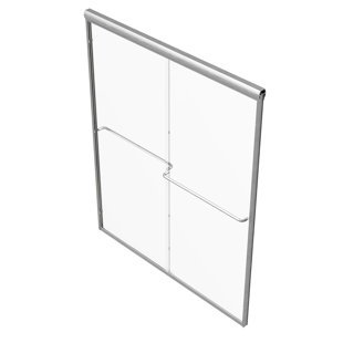 HOLCAM Eurolite 55" W x 70.5" H Bypass Frameless Shower Door