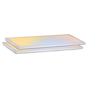 NUWATT Dimmable Rectangle Flat Panel Ceiling Light (Set of 2)