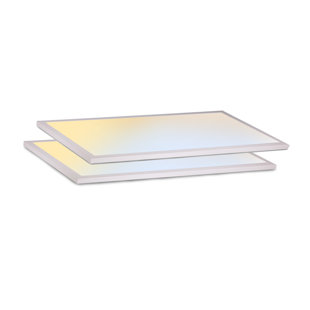 NUWATT Dimmable Rectangle Flush Mount (Set of 2)