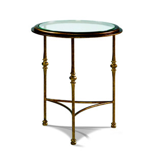 SHERRILL OCCASIONAL Princeton Glass Top End Table