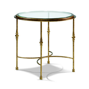 SHERRILL OCCASIONAL Princeton Glass Top End Table