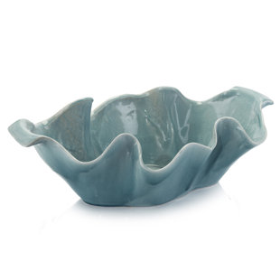 JOHN-RICHARD Aegean Sea Ceramic Decorative Bowl 1