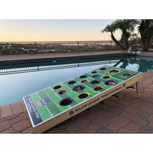 DEEP SHOT GAMES Football Bean Bag Toss Game