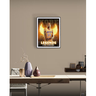 TRI-SEVEN ENTERTAINMENT Kobe Bryant Legends Live Forever On Paper Print