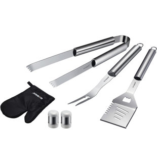 GYBER Stainless Steel Non-Stick Dishwasher Safe Grilling Tool Set