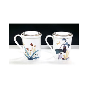 HANKOOK CHINAWARE Cho Choong Do 4 Piece Coffee Mug Set