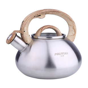 ZACHVO 2.1 Quarts Stainless Steel Whistling Stovetop Tea Kettle