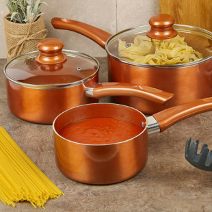 URBN-CHEF 4-tlg. antihaftbeschichtetes Kochgeschirr-Set aus Aluminium