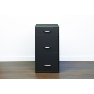 INBOX ZERO Adelo 14.25'' Wide 3 -Drawer Steel File Cabinet