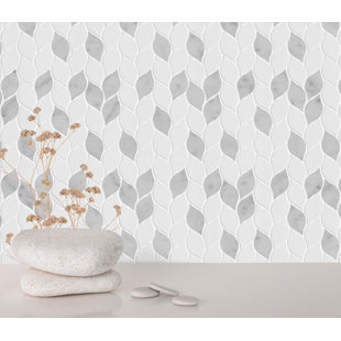 BELLUNO DESIGNS Ava 1.8" x 2.5" Marble Novelty Mosaic Wall Tile