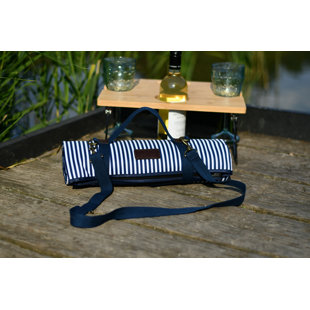 THREE RIVERS Folding Table & Picnic Blanket (Set of 2)