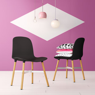 HASHTAG HOME Hermina Stacking Side Chair (Set of 2)