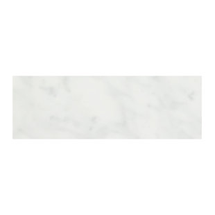 BELLUNO DESIGNS Bianco Carrara 4" x 12" Marble Subway Wall & Floor Tile
