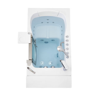 ELLA WALK IN BATHS 52'' x 30'' Alcove/Tile In Acrylic Bathtub with Faucet