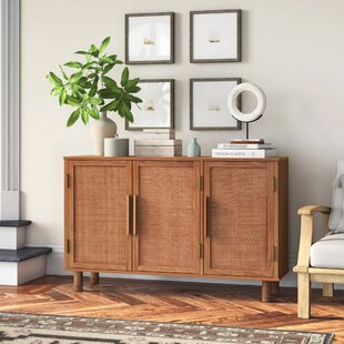 HOPPER STUDIO Delancey 3 Door Rattan Sideboard