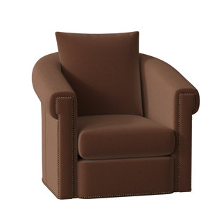 BRADINGTON-YOUNG Andre Leather Swivel Armchair