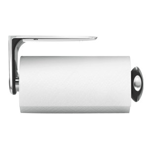 Simplehuman Long Wall Mount Paper Towel Holder, Brushed Stainless Steel
