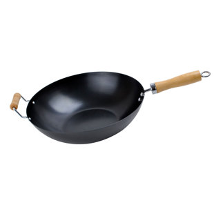 Aramco Imports Inc. Alpine Cuisine 13.5'' Carbon Steel Wok