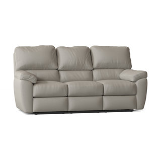 OMNIA LEATHER Vercelli 82'' Leather Reclining Sofa