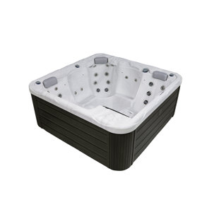 BUENO SPA 5 - Person 42 - Jet Acrylic Square Hot Tub Ozonator in White
