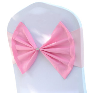 FORERATE Stretch Chair Cover Bow Sashes (Set of 30)