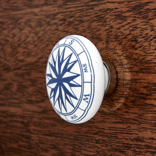 SHABBY RESTORE Oversized Handpainted 1 1/2" Diameter Round Knob