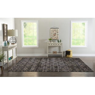 MERCER41 Mildura Performance Navy/Beige Rug