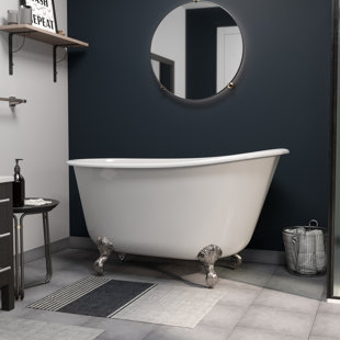 CAMBRIDGE PLUMBING None 54'' x 28'' Freestanding Soaking Cast Iron Bathtub