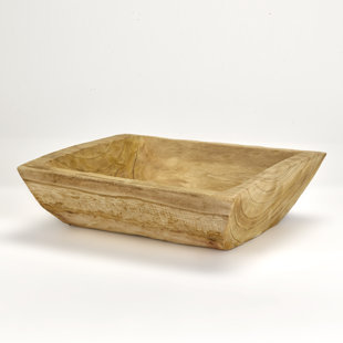 D & W SILKS Wood Table Vase