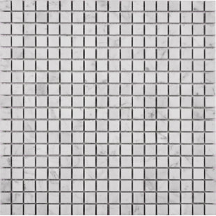 MATRIX STONE USA Carrara 0.63" x 0.623" Marble Mosaic Tile in White