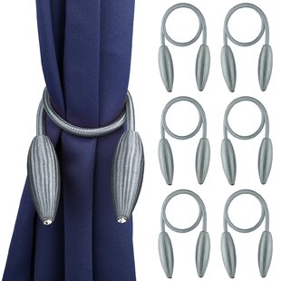 MERCER41 Caden Fabric Curtain Tieback (Set of 6)