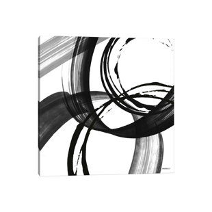 EBERN DESIGNS Black And White Pop II by Dan Meneely - Painting on Canvas
