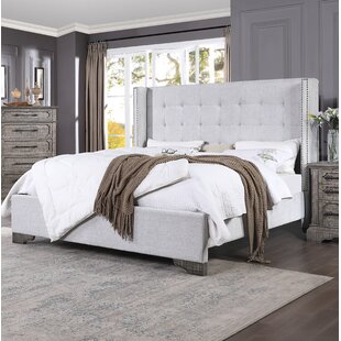 COZZY DESIGN Clark Upholstered Wingback Bed