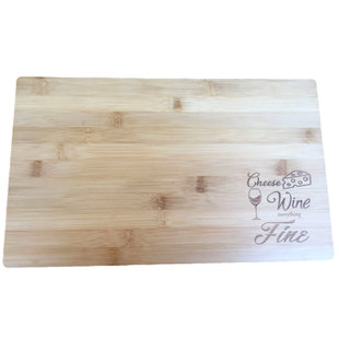 MDR Trading Inc. Bamboo Cheese Wine Everything Fine Cutting Board
