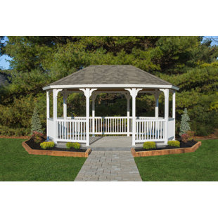 YARDCRAFT 17.5 Ft. W x 12 FT. D Vinyl Patio Gazebo