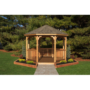 YARDCRAFT 12 Ft. W x 12 Ft. D Solid Wood Patio Gazebo