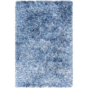 CHANDRA RUGS Supros Handmade Performance Blue/White Rug