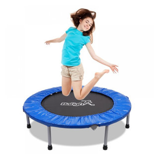 BALIGHT 38" Foldable Mini Trampoline With Safety Pad Stable And Quiet Exercise Rebounder For Kids Adults