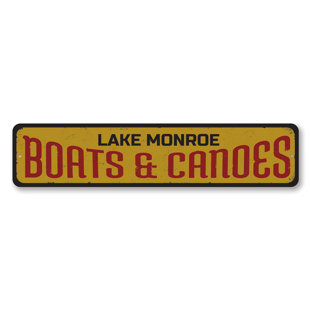 LIZTON SIGN SHOP, INC Boats & Canoes Metal Sign