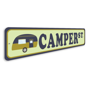 LIZTON SIGN SHOP, INC Camper Street Aluminum Sign