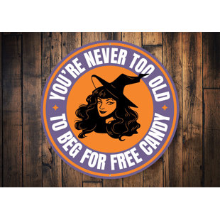 LIZTON SIGN SHOP, INC Funny Halloween Aluminum Sign