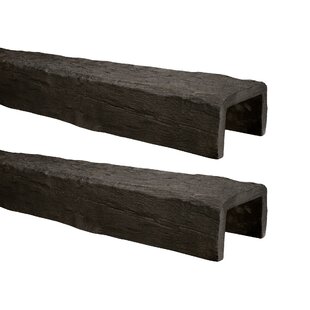 ARCHITECTURAL PRODUCTS BY OUTWATER L.L.C. Faux Wood Beam 5 1/8"H x 153"W x 8"D U Shaped Ceiling Beam (Set of 2)