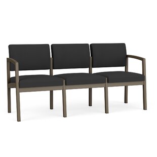 LESRO Lenox Steel Waiting Reception 3 Seat Tandem Seating Metal Frame No Center Arms