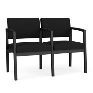 LESRO Lenox Steel Waiting Reception 2 Seat Tandem Seating Metal Frame