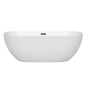 WYNDHAM COLLECTION Brooklyn 67'' x 30'' Freestanding Soaking Acrylic Bathtub
