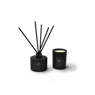 ROSBAS Candle and Reed Diffuser Gift Set Lavender