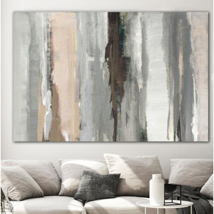 CLICART Neutral Splendid Sky Abstract Framed On Canvas by Lanie Loreth Painting