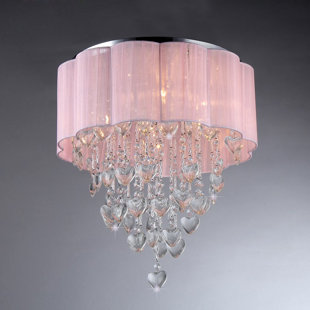 GEMMA VIOLET Abigayle Fabric Flush Mount