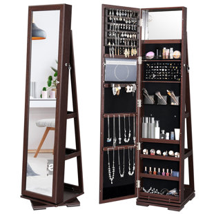 EBERN DESIGNS Freudenberg Jewelry Armoire with Mirror