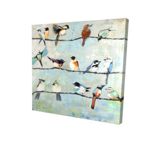 CHARLTON HOME® Small Birds On Canvas Print